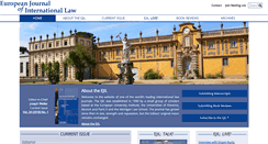 Desktop Screenshot of ejil.org